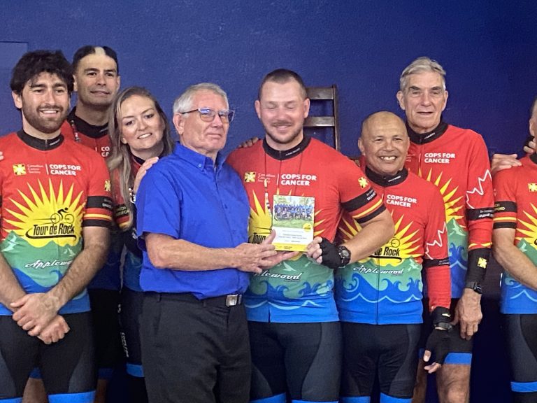 Legion presentation to Tour de Rock
